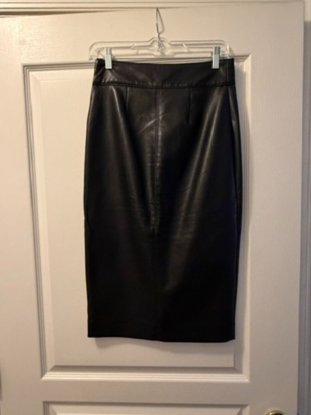 Babaton by Aritzia faux leather midi skirt; size 2